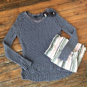|| KAISELY || popcorn Woven v neck beach sweater